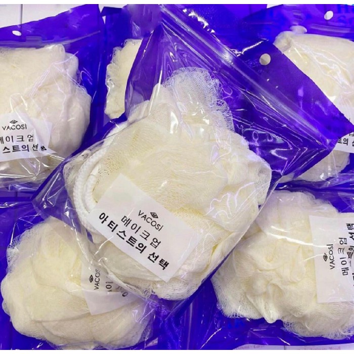 Bông Tắm Vacosi BP21, Bông Tắm Cao Cấp Hàn Quốc Vacosi Plastic Bath Sponge Chính Hãng