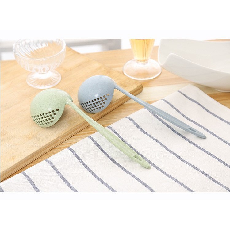 Muôi/Muỗng Múc Canh/ ăn lẩu bằng lúa mạch 2 trong 1 tiện dụng #C626