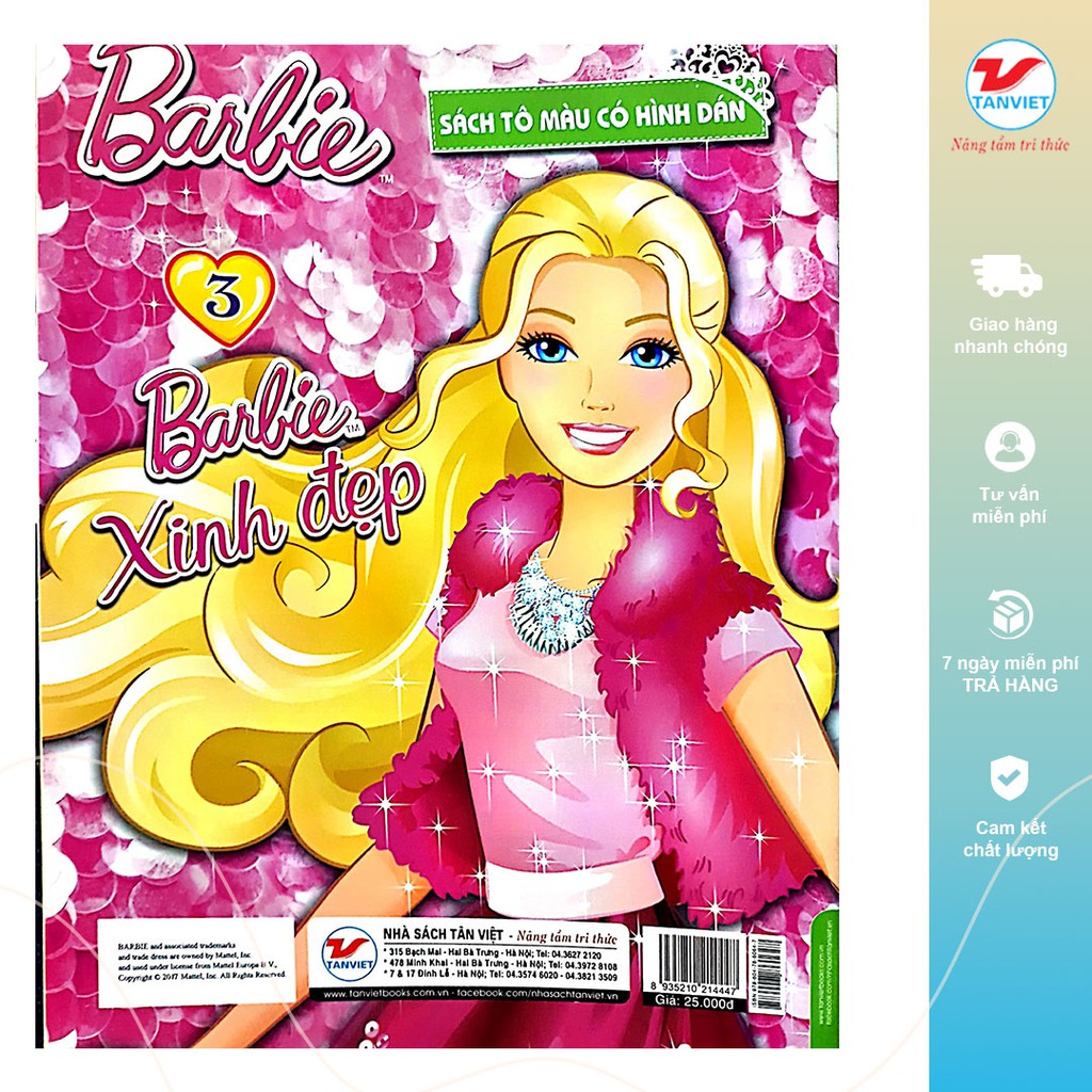 Bộ Sách Tô Màu - Barbie Xinh Đẹp (4 Cuốn)