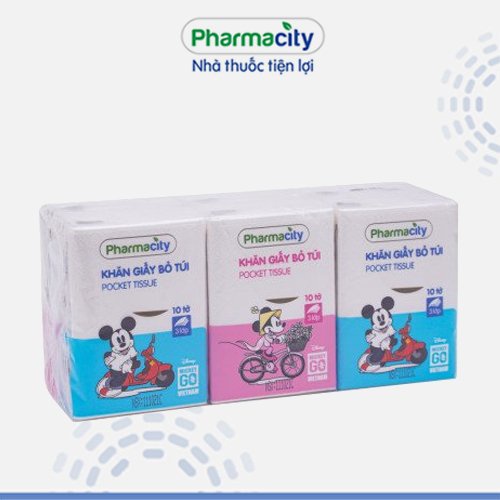 Khăn giấy Pharmacity Mickey go VN (6 gói/lốc)