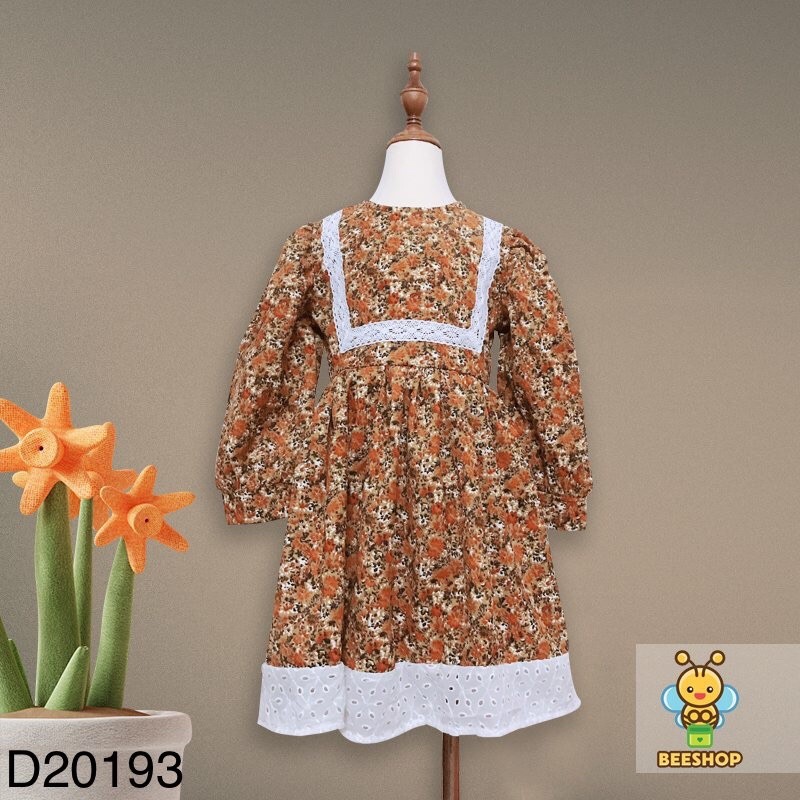 Váy hoa nhí cho bé gái Đầm dáng xòe xinh xắn full size Beeshop D20193