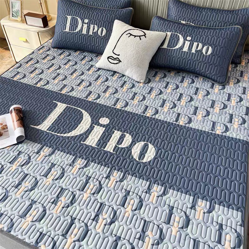 Set chiếu cao su non latex 5d  mặt vải thun lạnh , chun cài 4 góc dipo