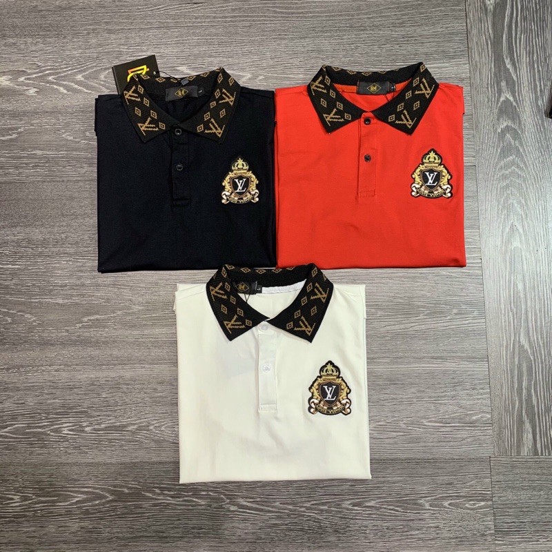 Áo Thun Nam Cổ Trụ Thêu Logo (chất liệu cotton,co dãn 4 chiều) | BigBuy360 - bigbuy360.vn
