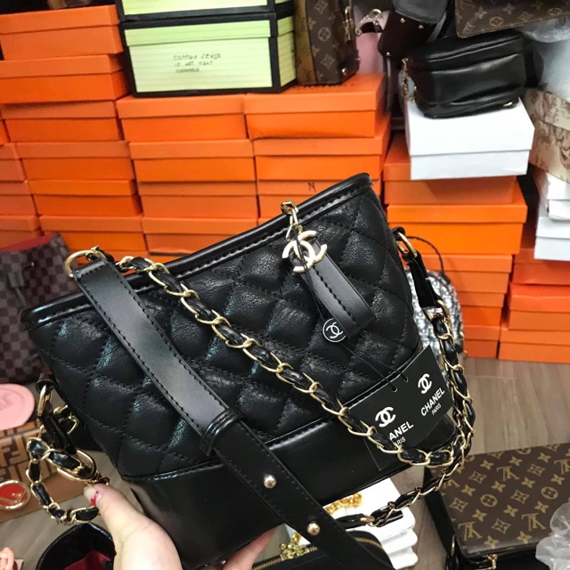 Túi chanel hobo chất da mịn
