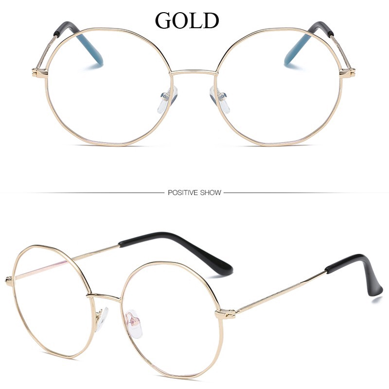 Kính Mắt Gọng Kim Loại Tròn Thời Trang Dành Cho Nam Và Nữ