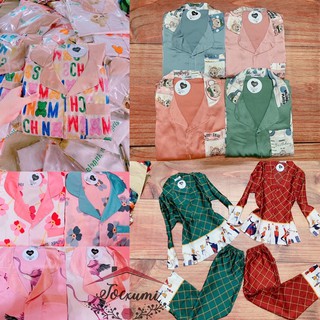 [CLIP] [HIT HOT] BỘ PIJAMA DÀI LỤA SATIN CAO CẤP [RẺ ĐẸP]