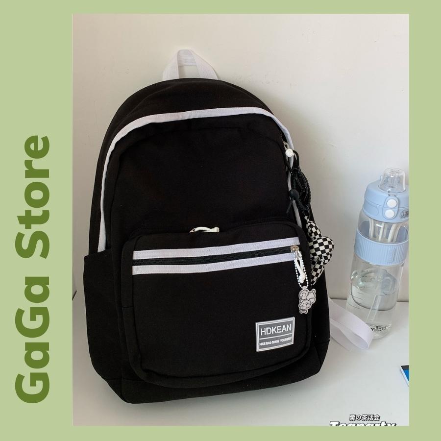 Balo đi học basic trơn đẹp giá rẻ thời trang ulzzang hàn quốc, cặp sách nữ cấp 2, cấp 3 B365