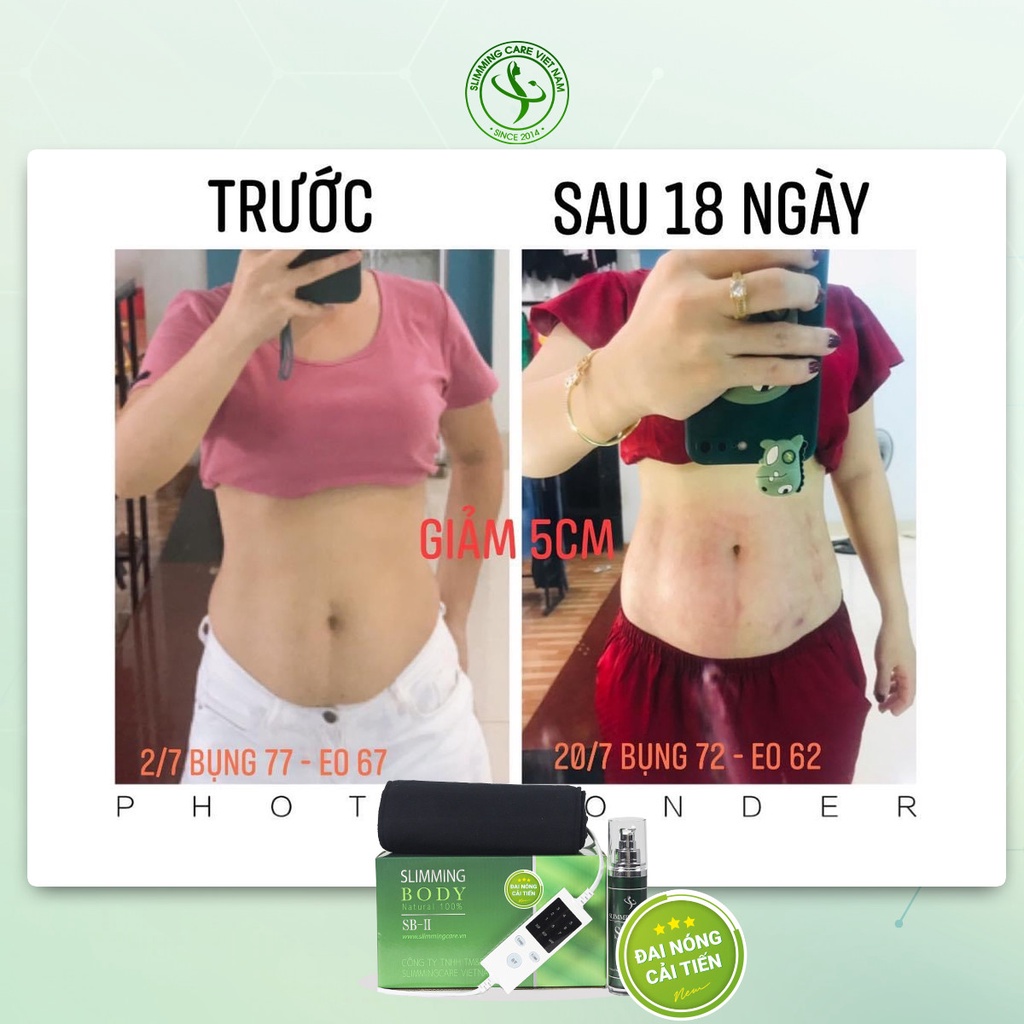 [Bản Cải Tiến] Bộ ủ nóng tan mỡ Slimming body 2 SB-2 - giảm - Bụng, Đùi ,Tay