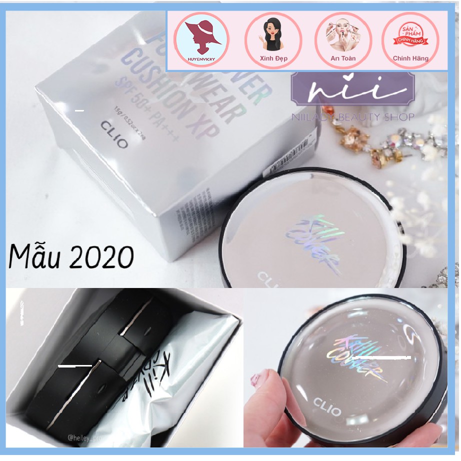 (Mẫu Mới) PHẤN NƯỚC CLIO KILL COVER FOUNWEAR CUSHION XP PRIMER SET SPF 50+ PA+++