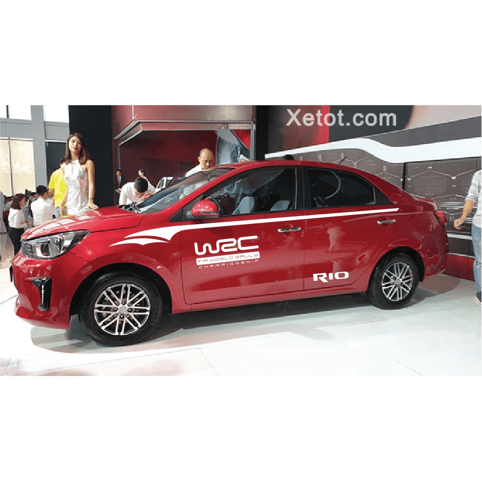 Tem xe Kia Rio thể thao-decal Rio