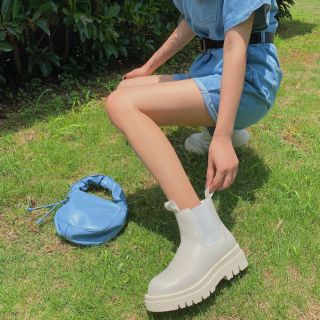 (sẵn 37) Boots trơn da lì Hàn quốc