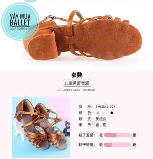 Giày khiêu vũ quai đan size 24-40