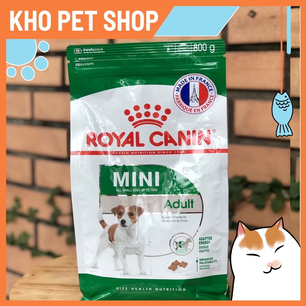 (Túi 800g)Thức ăn cho chó Royal Canin Mini size