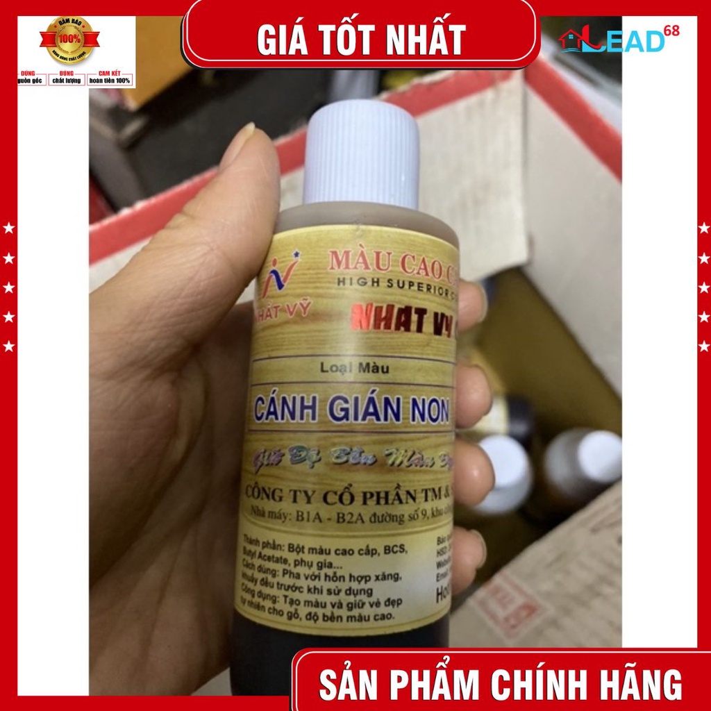 Tinh màu pu cao cấp cánh giá già,cánh gián non dùng cho đồ gỗ