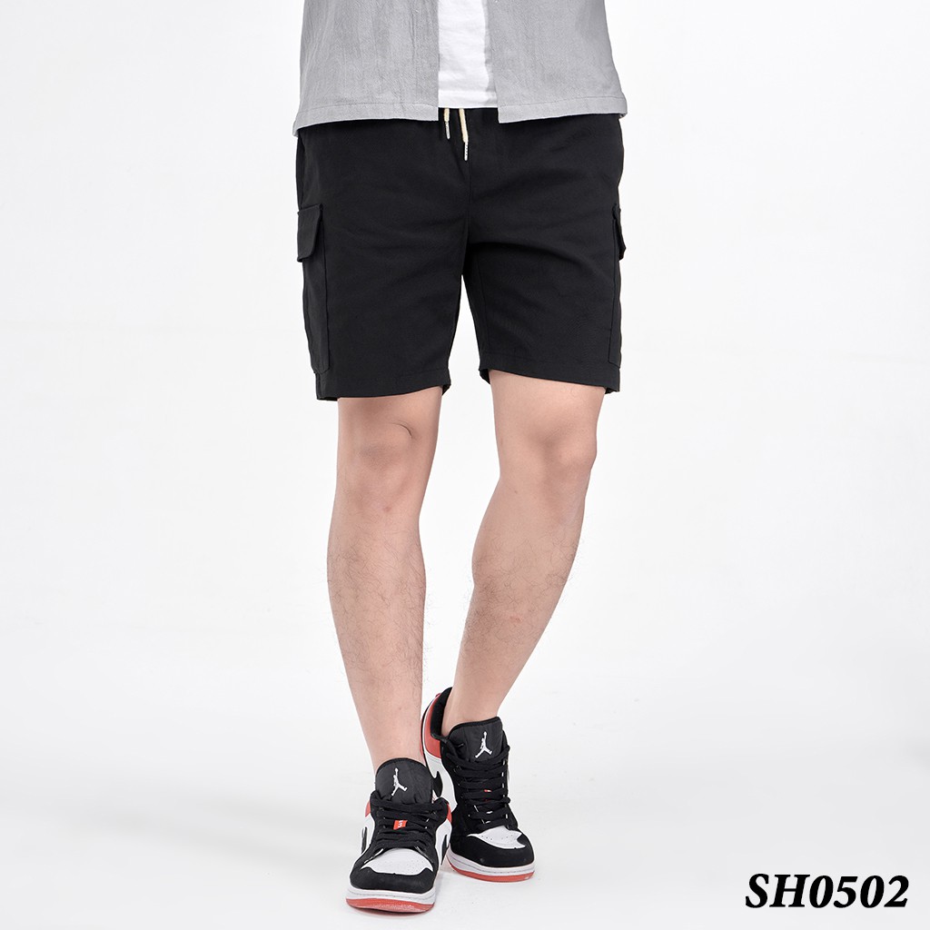 Quần Short Kaki Túi Hộp Unisex ROUGH Dáng Ngắn Ulzzang Hàn Quốc