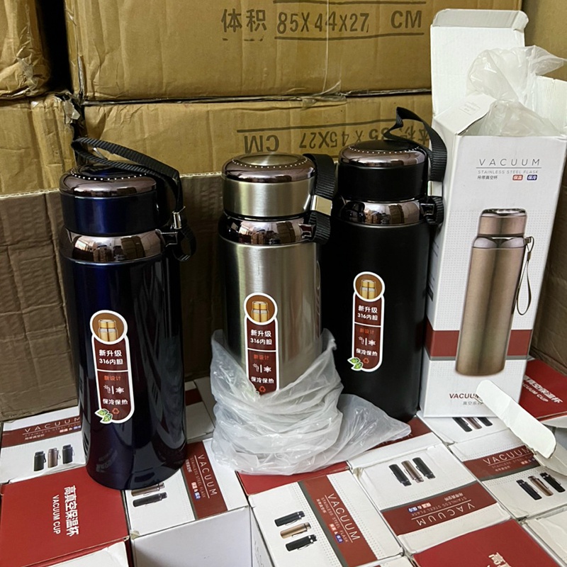 Bình Giữ Nhiệt Inox 3 Lớp Cao Cấp 1000ml/1200ml