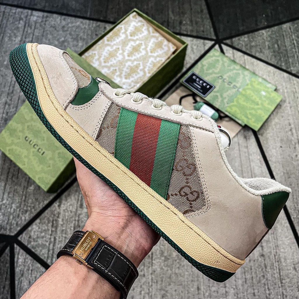 Giày thể thao Gucci Sơn Tùng SC, hai màu xanh - hồng, đi đơn đi đôi đều chất | BigBuy360 - bigbuy360.vn