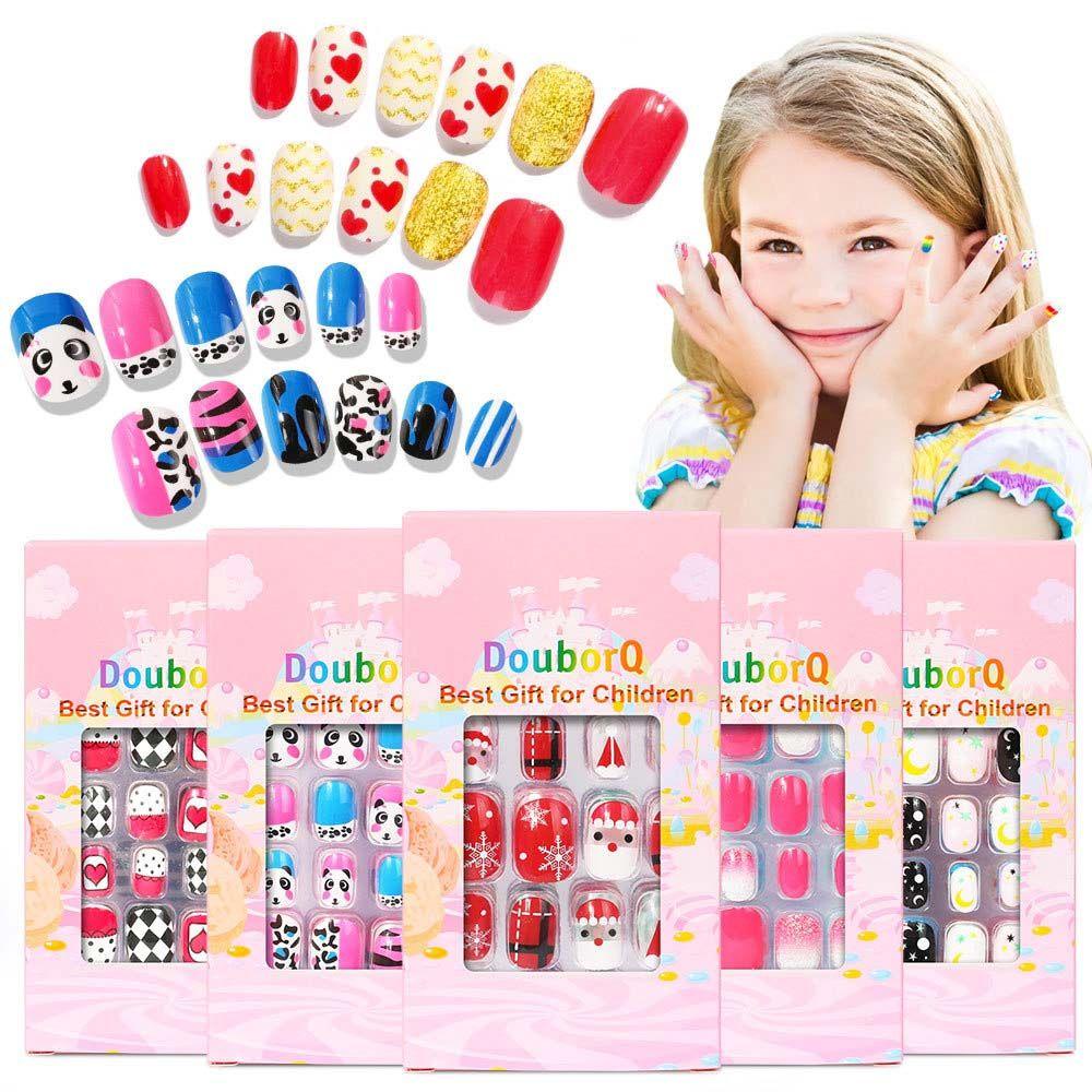 EXPEN Móng Tay Giả 3D Nhiều Màu Sắc Dễ Thương Cho Bé