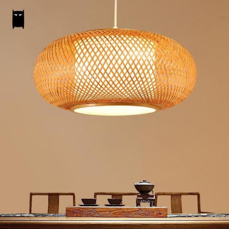 Xưởng SX- Đèn mây tre đèn lồng tre đèn mây tre đan size 30*45cm -Tre Việt