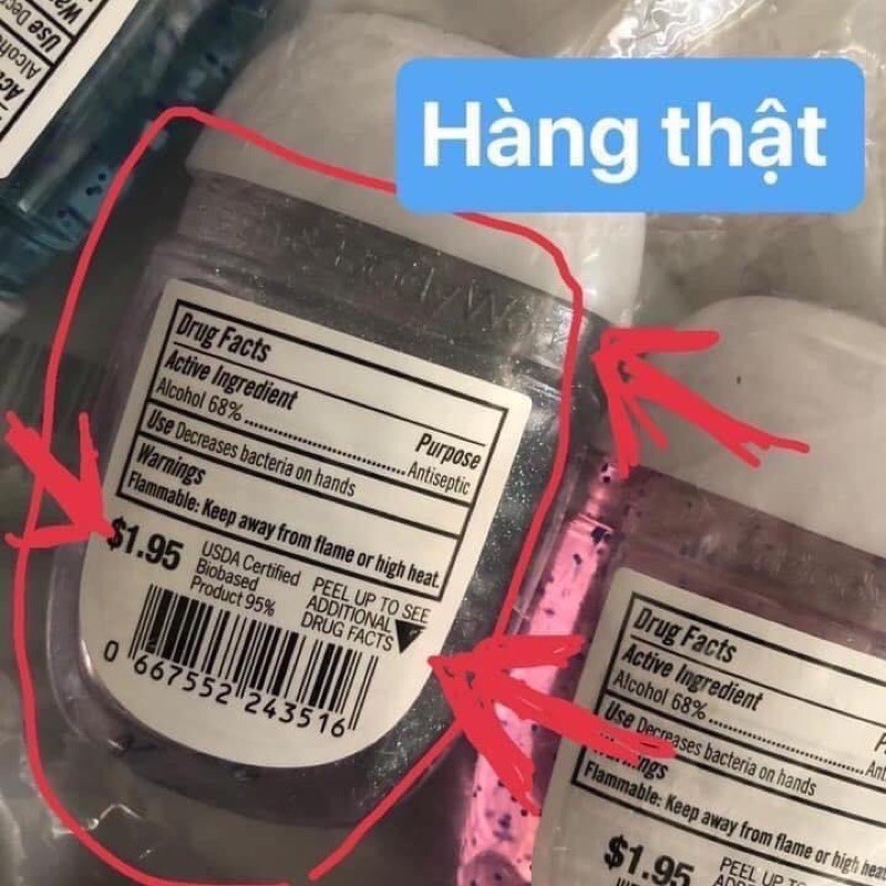 Bath and Body Work Gel Rửa Tay Khô 29ml(sẵn)Tặng 3 tờ giấy thơm Mỹ Bounce | BigBuy360 - bigbuy360.vn