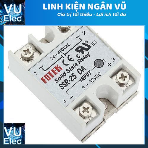 RELAY SOLID SSR-40DA / SSR-25DA FOTEK ( Relay Rơ le bán dẫn)