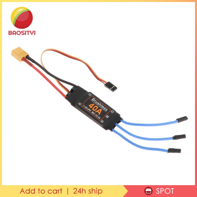Bộ Điều Khiển Tốc Độ Không Chổi Than XT60 40A Cho Máy Bay Điều Khiển Từ Xa