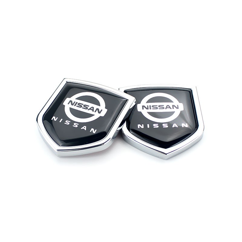 Set 2 miếng dán trang trí xe hơi Nissan March Xtrail Almera Terra Serana NP300 Note Juke Patrol Sylphy Urvan