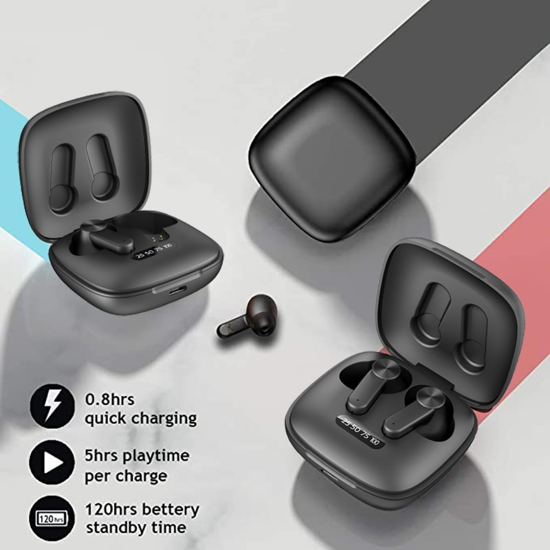 Bộ Tai Nghe Không Dây Bluetooth 5.0 Chống Nước Ipx5 Kèm Hộp Sạc