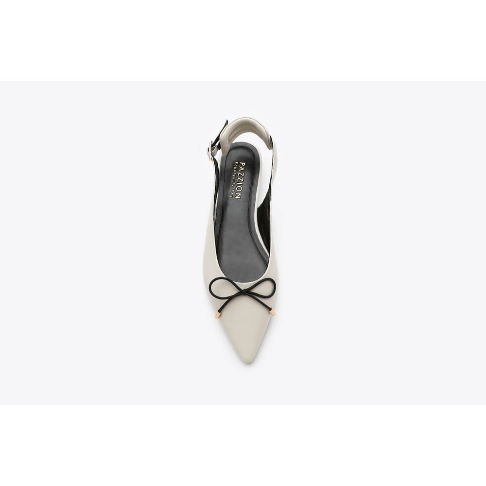 Giày gót thấp Pazzion Singapore chính hãng 533-1 - BEIGE