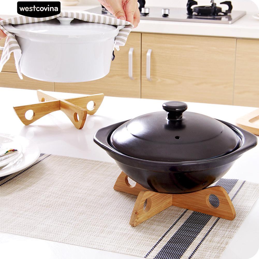 Đế Gỗ Lót Nồi Cách Nhiệt Tiện Dụng