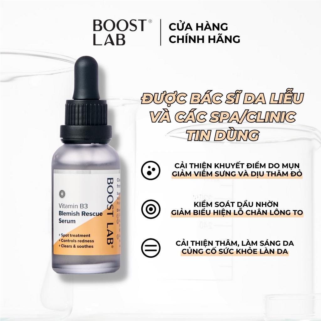 Tinh Chất Niacinamide Cải Thiện Khuyết Điểm và Bảo Vệ Da | BOOST LAB Vitamin B3 Blemish Rescue Serum