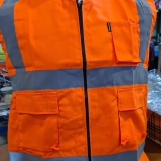 Vật liệu khoan vật liệu an toàn áo vest dự án áo vest màu cam - ảnh sản phẩm 4