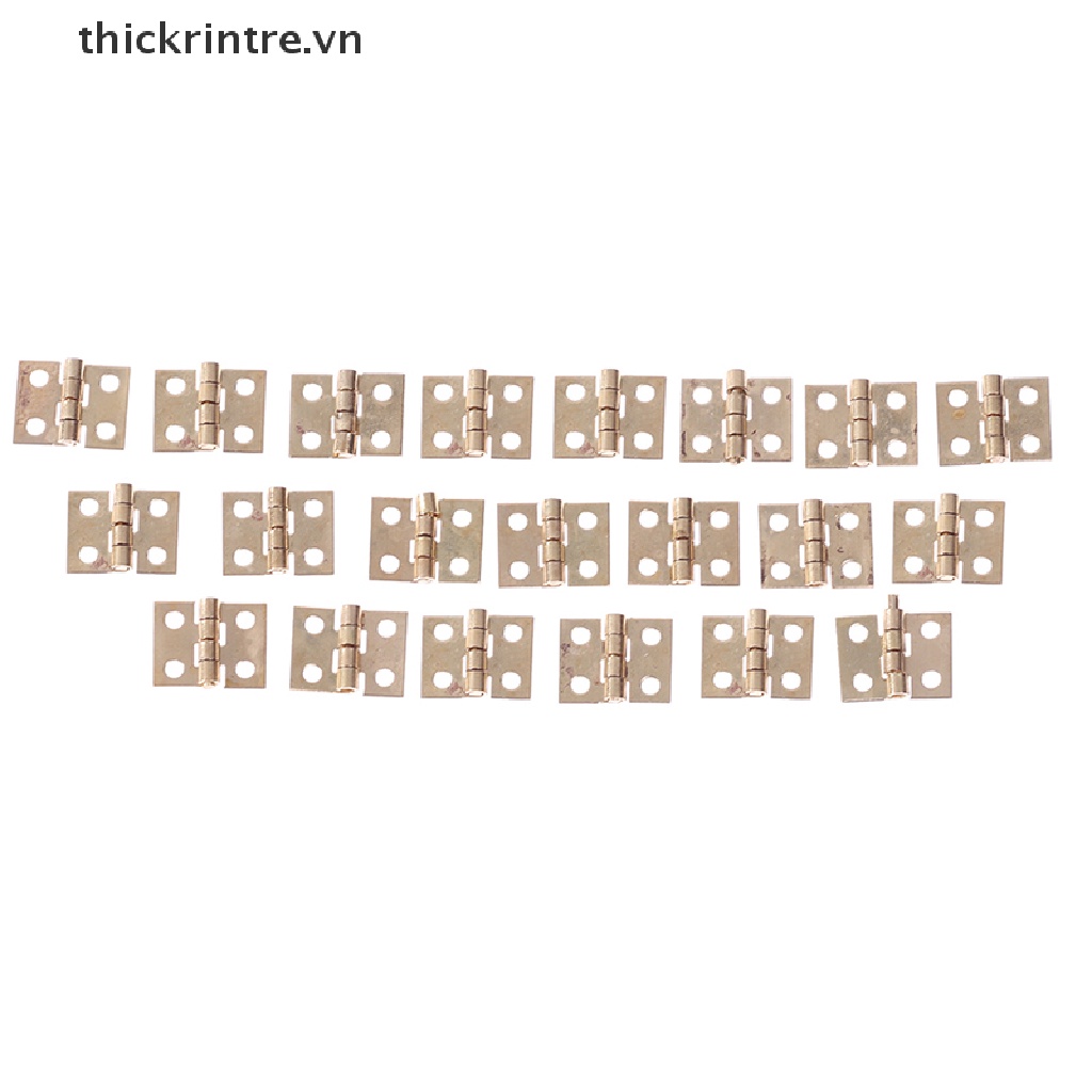 Set 20 Bản Lề Cửa Mini Bằng Đồng Thau Chất Lượng Cao