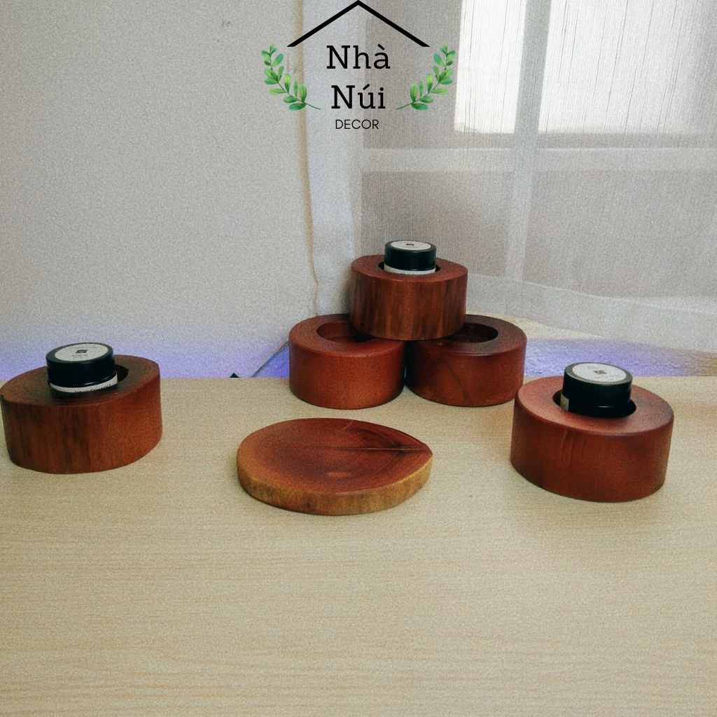 Nến thơm phòng Tealight mini, bật-mồi-lửa phụ kiện nến thơm, đốt đèn xông tinh dầu, ấm trà, vỉ 3 viên, nhiều mùi hương