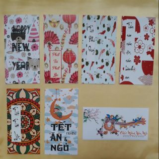 Bao lì xì đẹp, có hình tiền