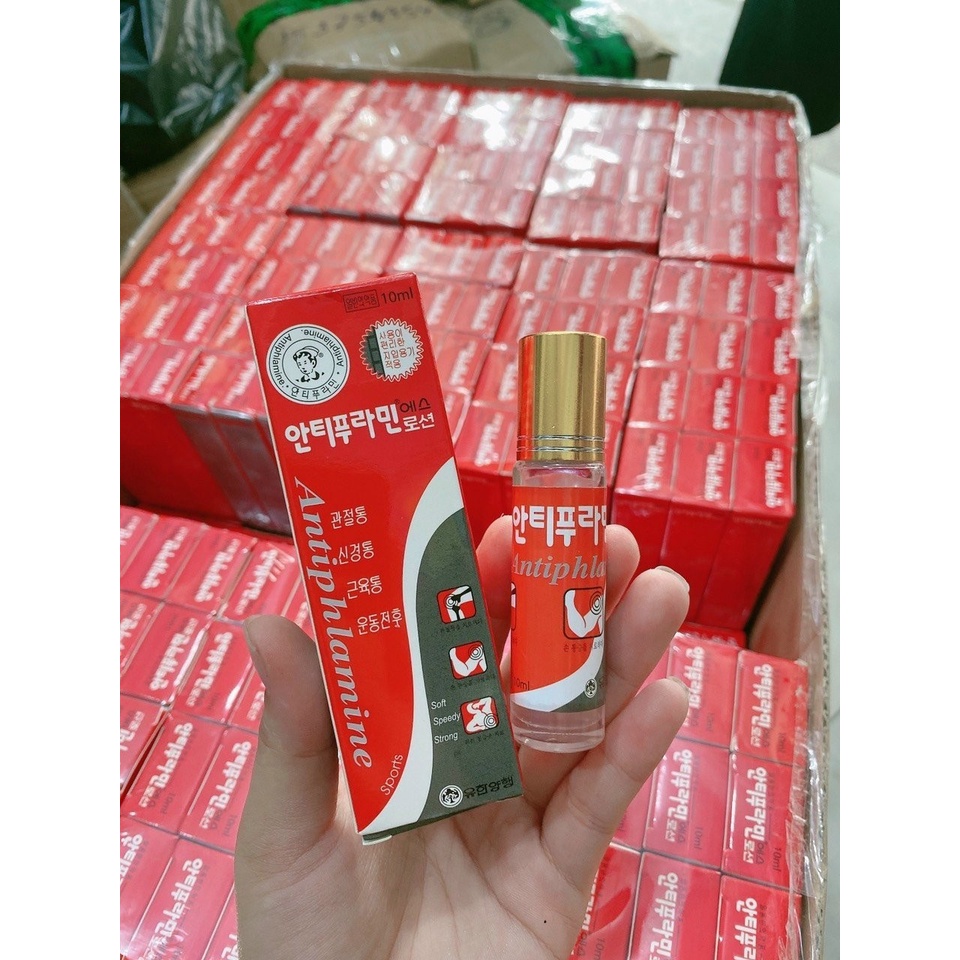 Dầu nóng Hàn Quốc dạng lăn, thơm - nóng 10ml date 2025