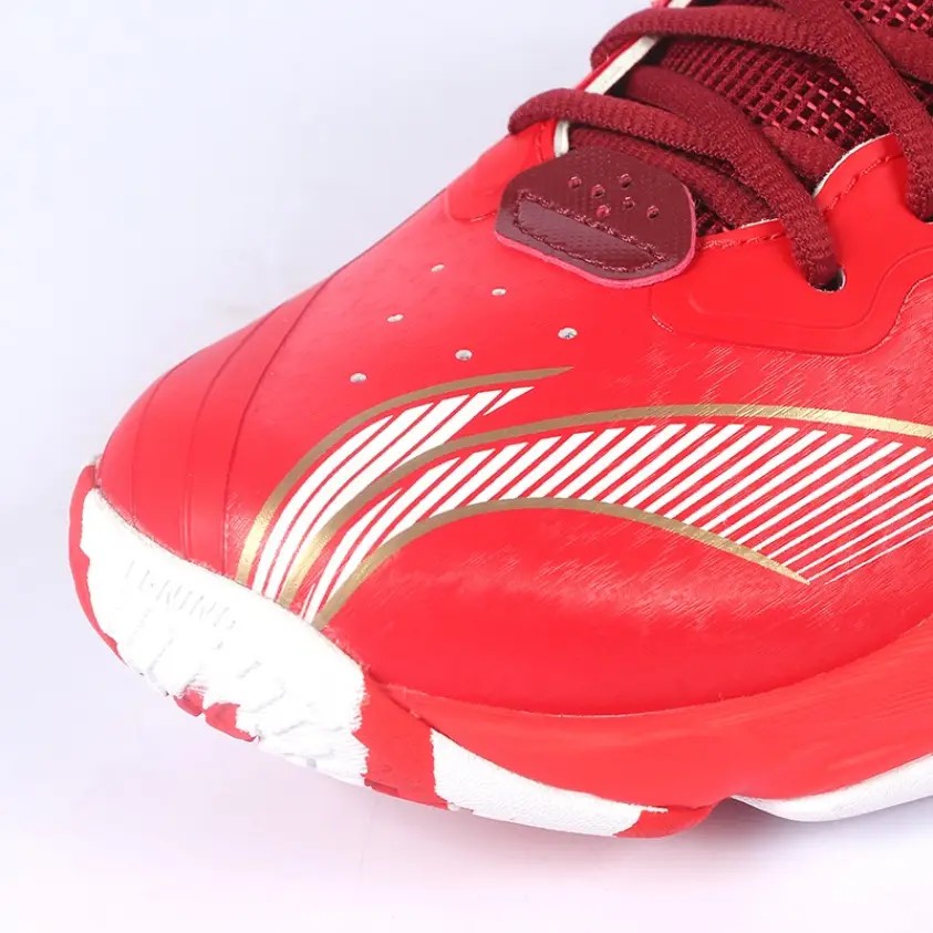Giày thể thao nam Lining AYTS012-2 đế kếp chông lật cổ chân màu đỏ