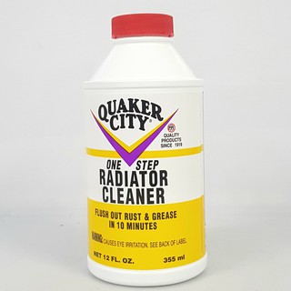 SÚC KÉT NƯỚC QUAKER CITY RADIATOR CLEANER của Mỹ 355ml lon vàng