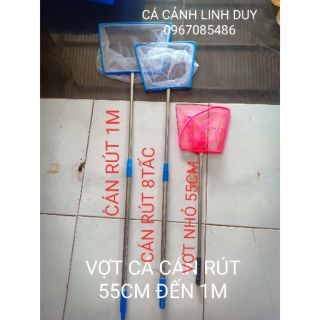 VỢT CÁ CÁN RÚT TỪ 55CM ĐẾN 1M