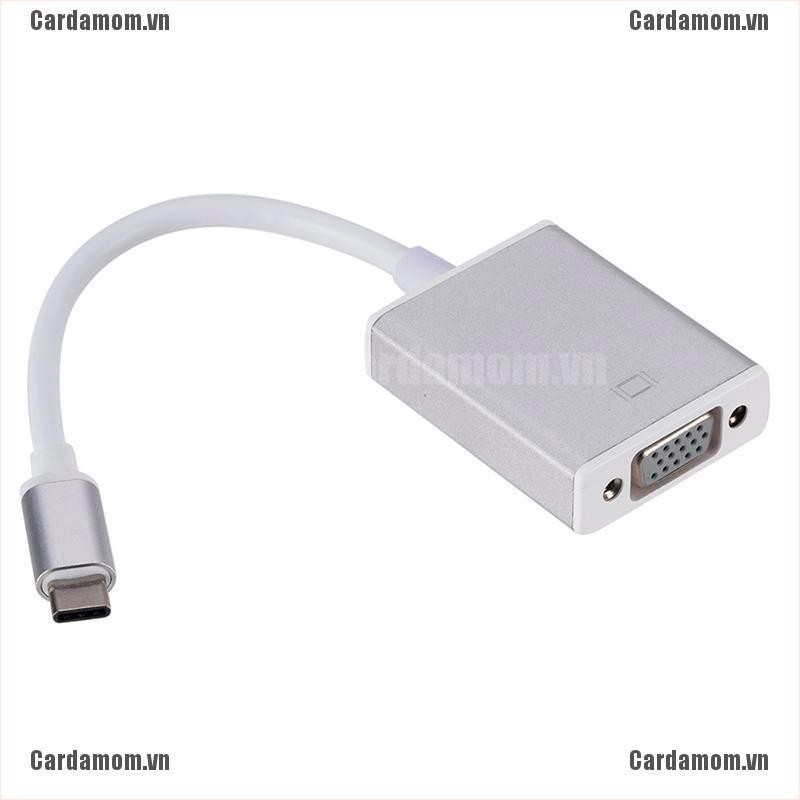 {carda} USB 3.1 Type C To VGA Adapter Cable USB-C Male To VGA 1080p Female Converter{LJ} | BigBuy360 - bigbuy360.vn