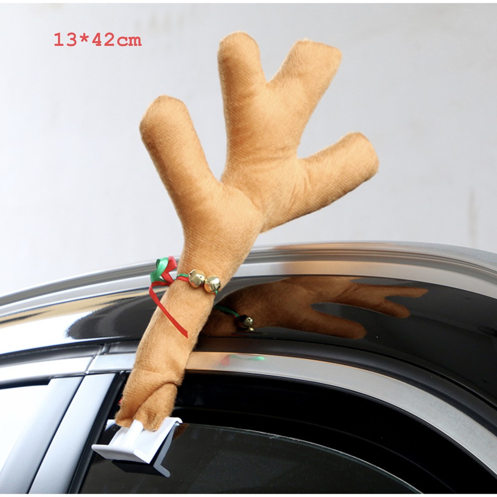 Bộ sừng mũi tuần lộc trang trí xe hơi ô tô mùa Noel -  trang trí noel