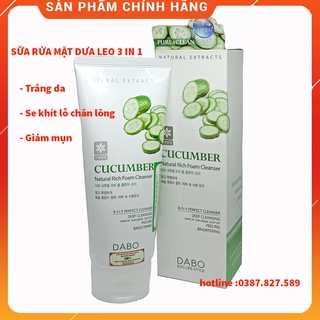 Sữa rửa mặt Dabo Dưa Leo cao cấp 3-IN-1_180ml