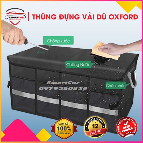 Thùng đựng đồ, hộp đựng đồ, cặp đựng đồ đa năng vải dù Oxford 1680D cao cấp xếp gọn, gấp gọn | smar_car.vn
