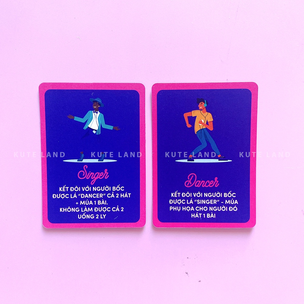 Bộ Bài Uống Đê Bản Mở Rộng Lầy Lội 20 Lá Drinking Game Dành Cho Nhóm Bạn, Cặp Đôi Trong Bữa Nhậu UD-LAYLOI