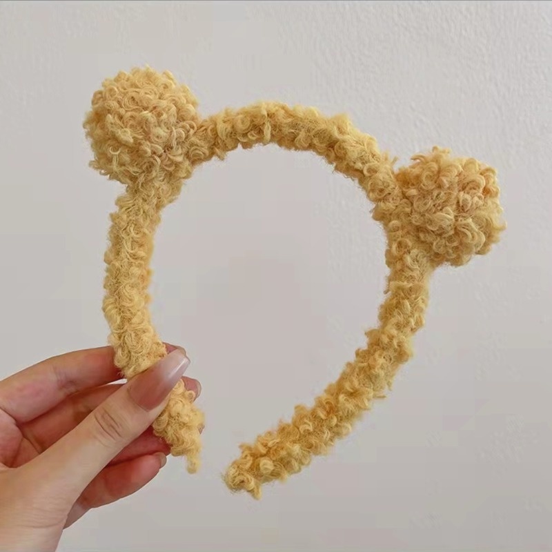 Băng đô hình gấu nhồi bông kiểu Hàn Quốc dễ thương