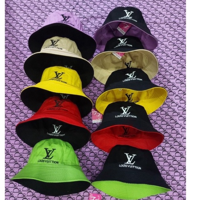 BUCKET 2 MẶT NAM NỮ THÊU LV