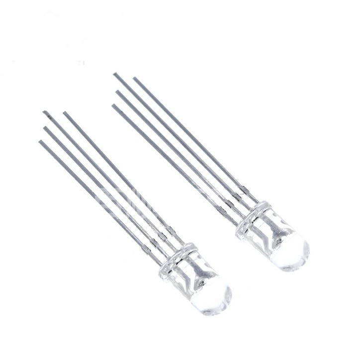 LED ĐƠN 5MM RGB 4 CHÂN COMBO 10PCS