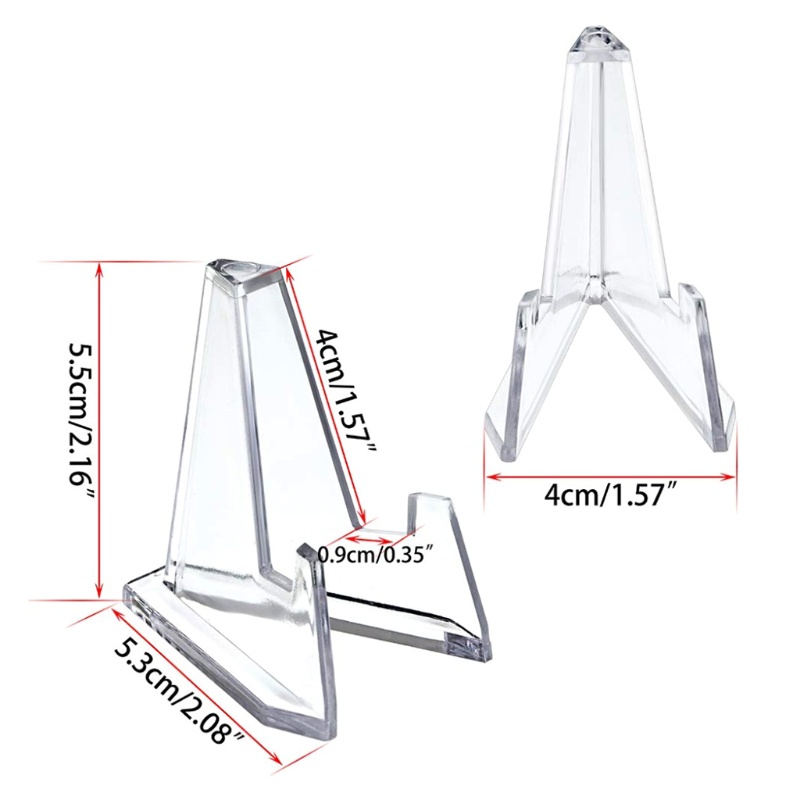 Set 5 giá đỡ trưng bày tiền xu / thẻ tiện dụng màu trong suốt