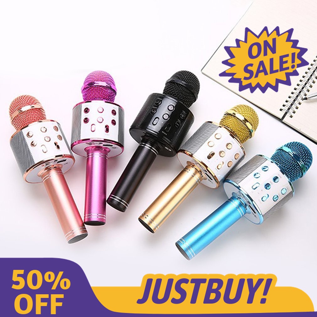 🤩Justbuy🤩 MICRO karaoke bluetooth không dây có loa TUYỆT ĐỈNH SIÊU PHẨM Bộ ngưng tụ âm thanh Microphone Live K Song Micrô không dây thực tế bền bỉ Vừa Nghe Nhạc Vừa Hát Karaoke