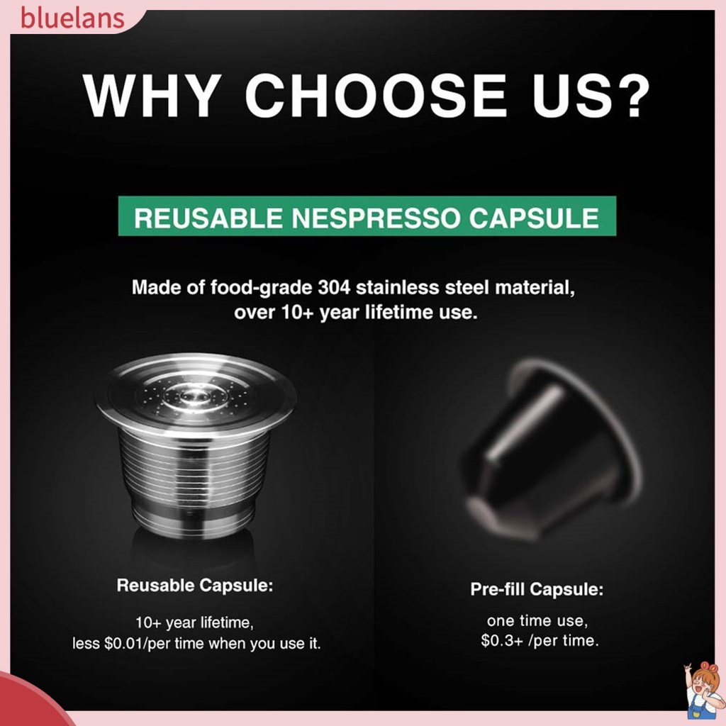Viên nén lọc cà phê bằng inox dành cho máy pha cà phê Nespresso